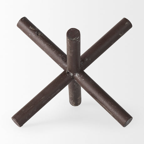 Astericks I (Large) 10L x 10W Brown Metal Decor Object by Mercana at Eve Furniture