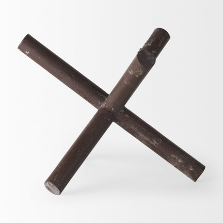 Astericks I (Large) 10L x 10W Brown Metal Decor Object by Mercana at Eve Furniture