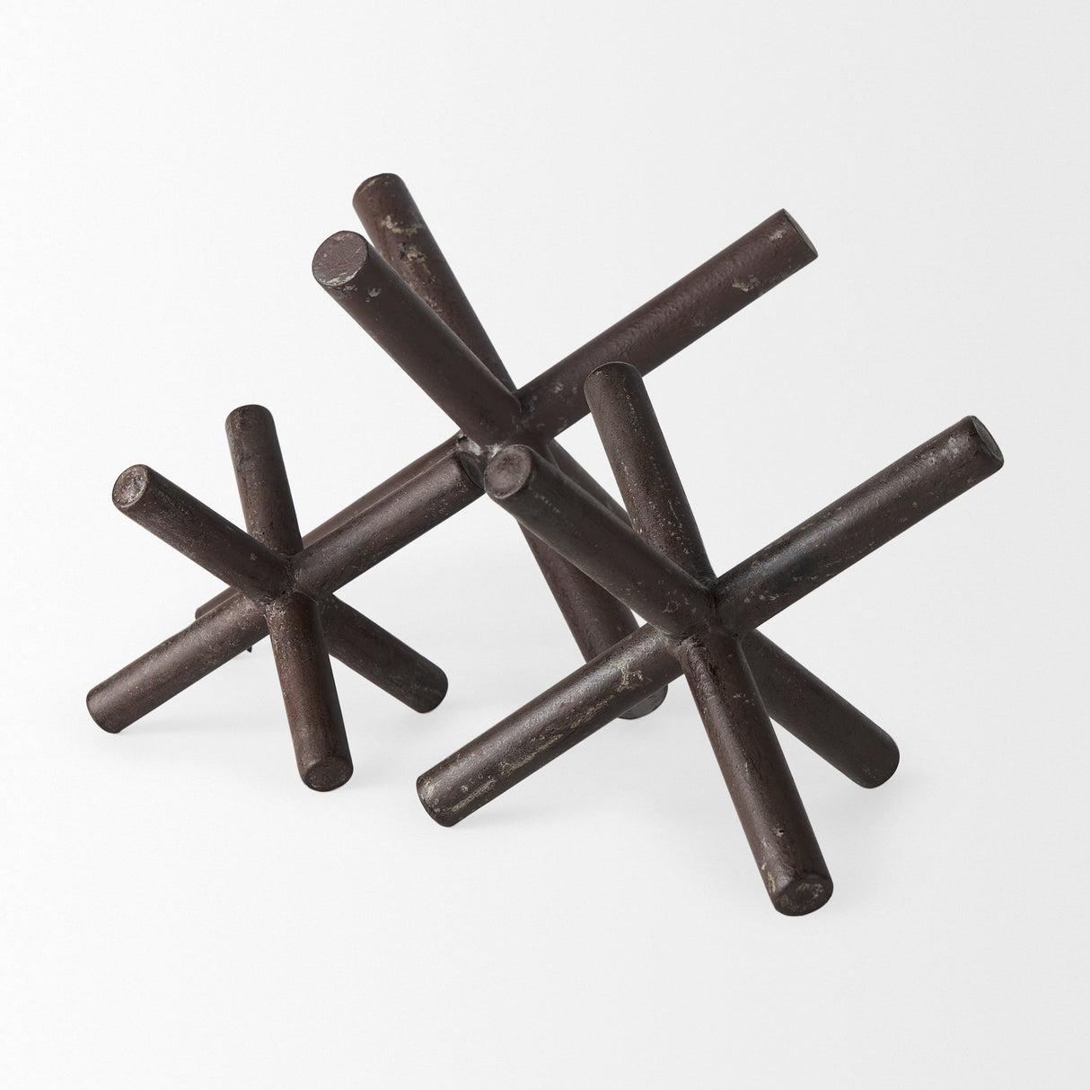 Astericks II (Medium) 8L x 7W Brown Metal Decor Object by Mercana at Eve Furniture