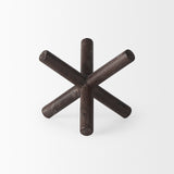 Astericks III (Small) 6L x 6W Brown Metal Decor Object by Mercana at Eve Furniture