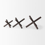Astericks III (Small) 6L x 6W Brown Metal Decor Object by Mercana at Eve Furniture