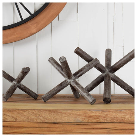 Astericks III (Small) Brown Metal Decor Object by Mercana at Eve Furniture