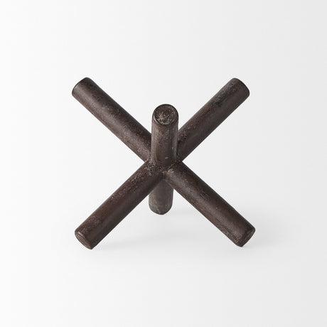 Astericks III (Small) Brown Metal Decor Object by Mercana at Eve Furniture