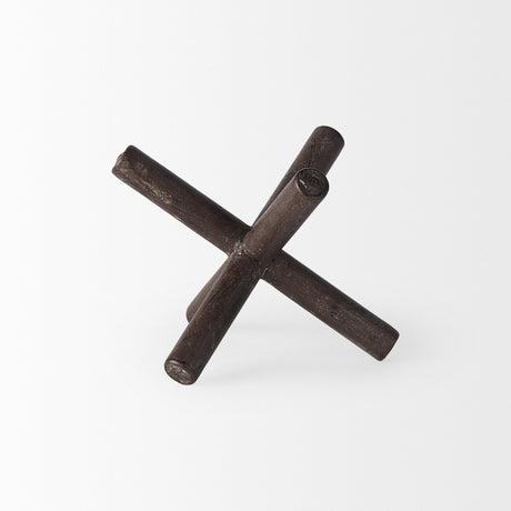 Astericks III (Small) Brown Metal Decor Object by Mercana at Eve Furniture