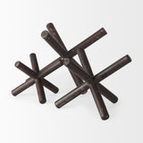 Astericks III (Small) Brown Metal Decor Object by Mercana at Eve Furniture