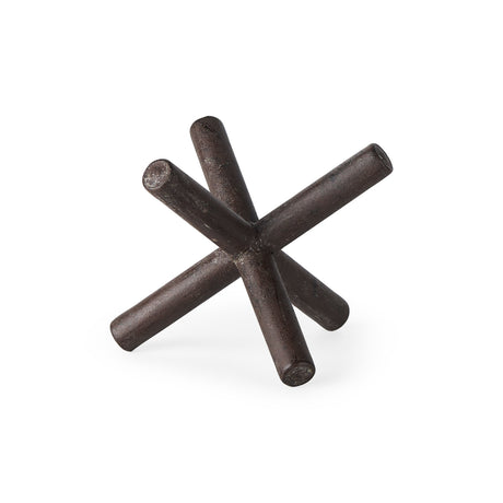 Astericks III (Small) Brown Metal Decor Object by Mercana at Eve Furniture