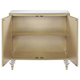 Astilbe Mirror/Champagne 2-Door Accent Cabinet