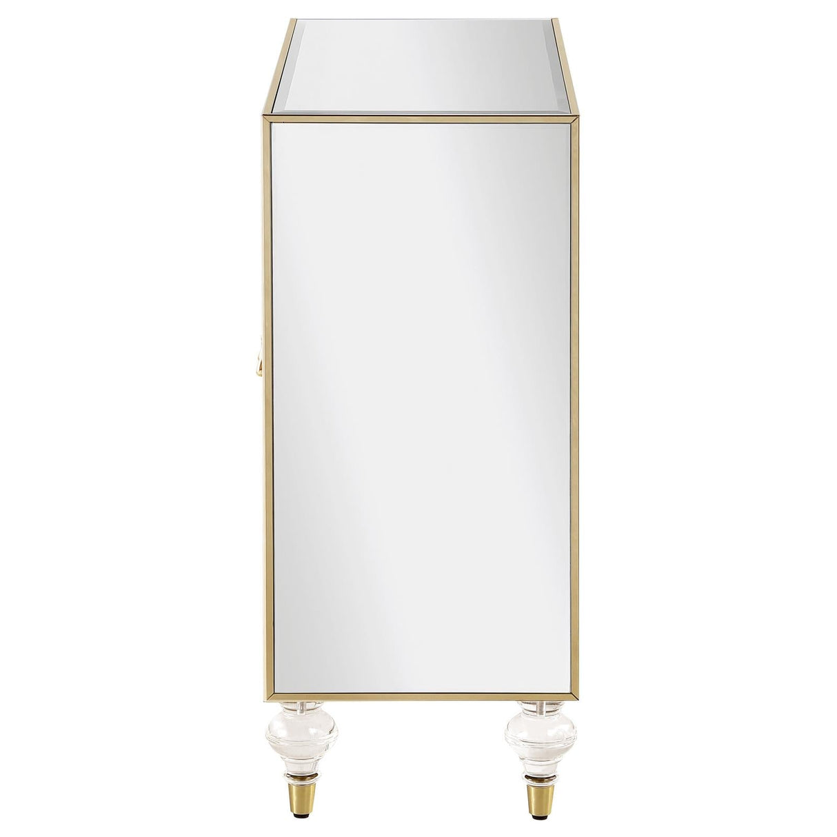 Astilbe Mirror/Champagne 2-Door Accent Cabinet