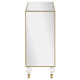 Astilbe Mirror/Champagne 2-Door Accent Cabinet