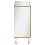 Astilbe Mirror/Champagne 2-Door Accent Cabinet