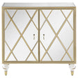 Astilbe Mirror/Champagne 2-Door Accent Cabinet by Coaster at Eve Furniture
