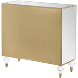 Astilbe Mirror/Champagne 2-Door Accent Cabinet by Coaster at Eve Furniture