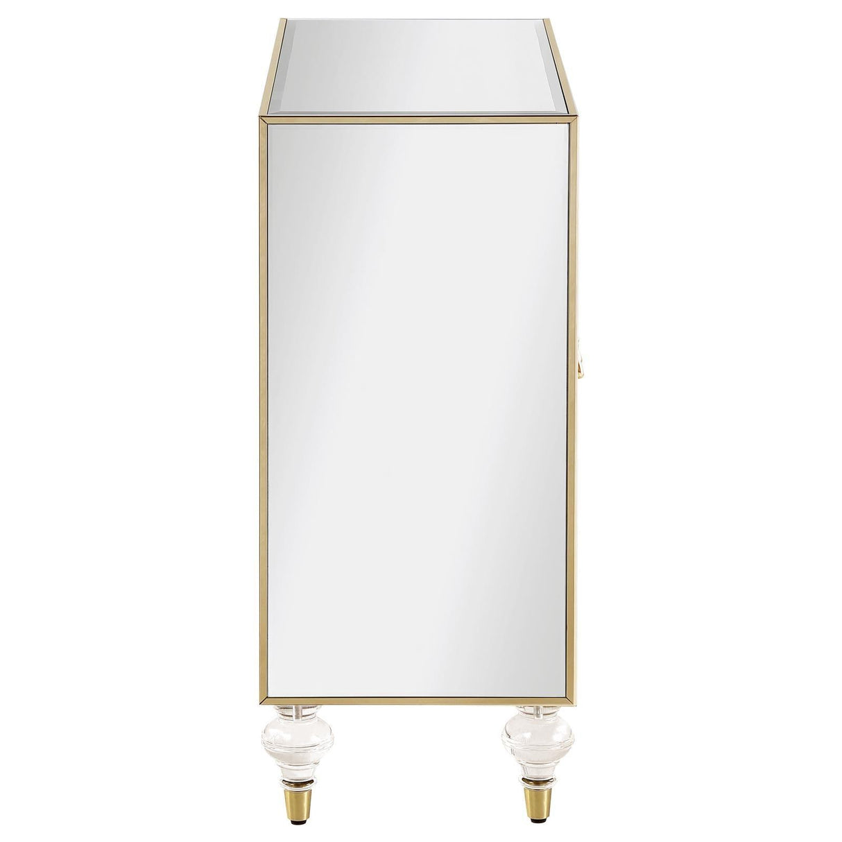 Astilbe Mirror/Champagne 2-Door Accent Cabinet by Coaster at Eve Furniture