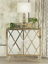 Astilbe Mirror/Champagne 2-Door Accent Cabinet by Coaster at Eve Furniture