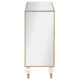 Astilbe Mirror/Champagne 2-Door Accent Cabinet by Coaster at Eve Furniture