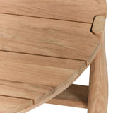 Aston Natural 48" Outdoor Round Coffee Table by Classic Home at Eve Furniture