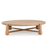 Aston Natural 65" Outdoor Round Coffee Table by Classic Home at Eve Furniture