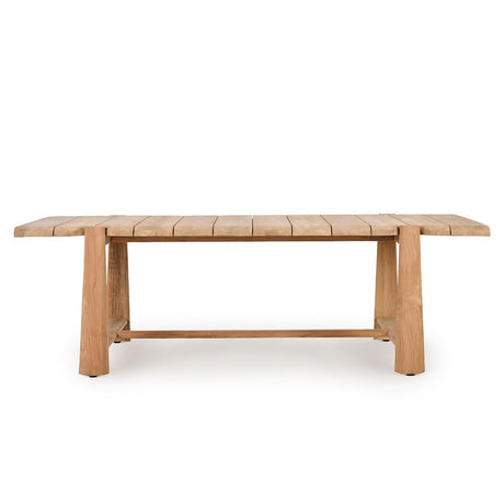Aston Natural 94" Rectangle Outdoor Dining Table by Classic Home at Eve Furniture