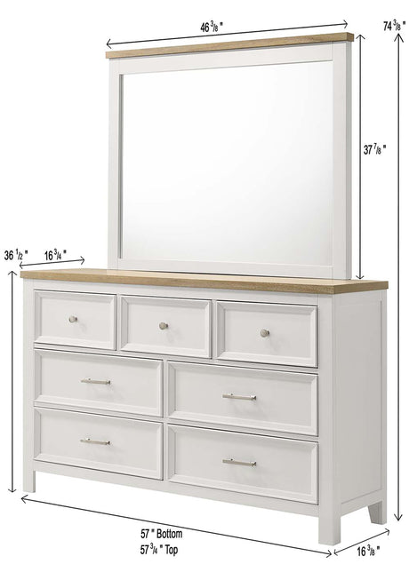 Aston White Dresser by Crown Mark at Eve Furniture