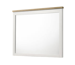 Aston White Dresser Mirror Only by Crown Mark at Eve Furniture