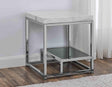 Aston White Marble End Table by Steve Silver at Eve Furniture