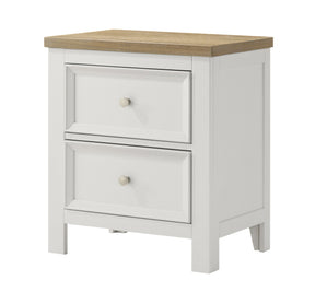 Aston White Nightstand by Crown Mark at Eve Furniture