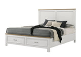 Aston White Queen Storage Bed by Crown Mark at Eve Furniture