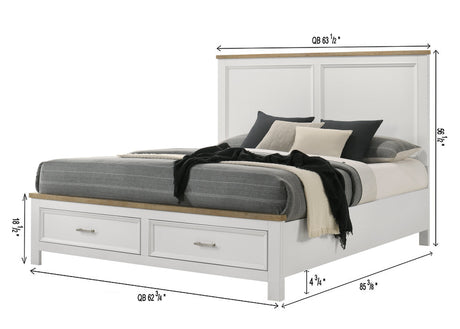 Aston White Storage Bedroom Set by Crown Mark at Eve Furniture