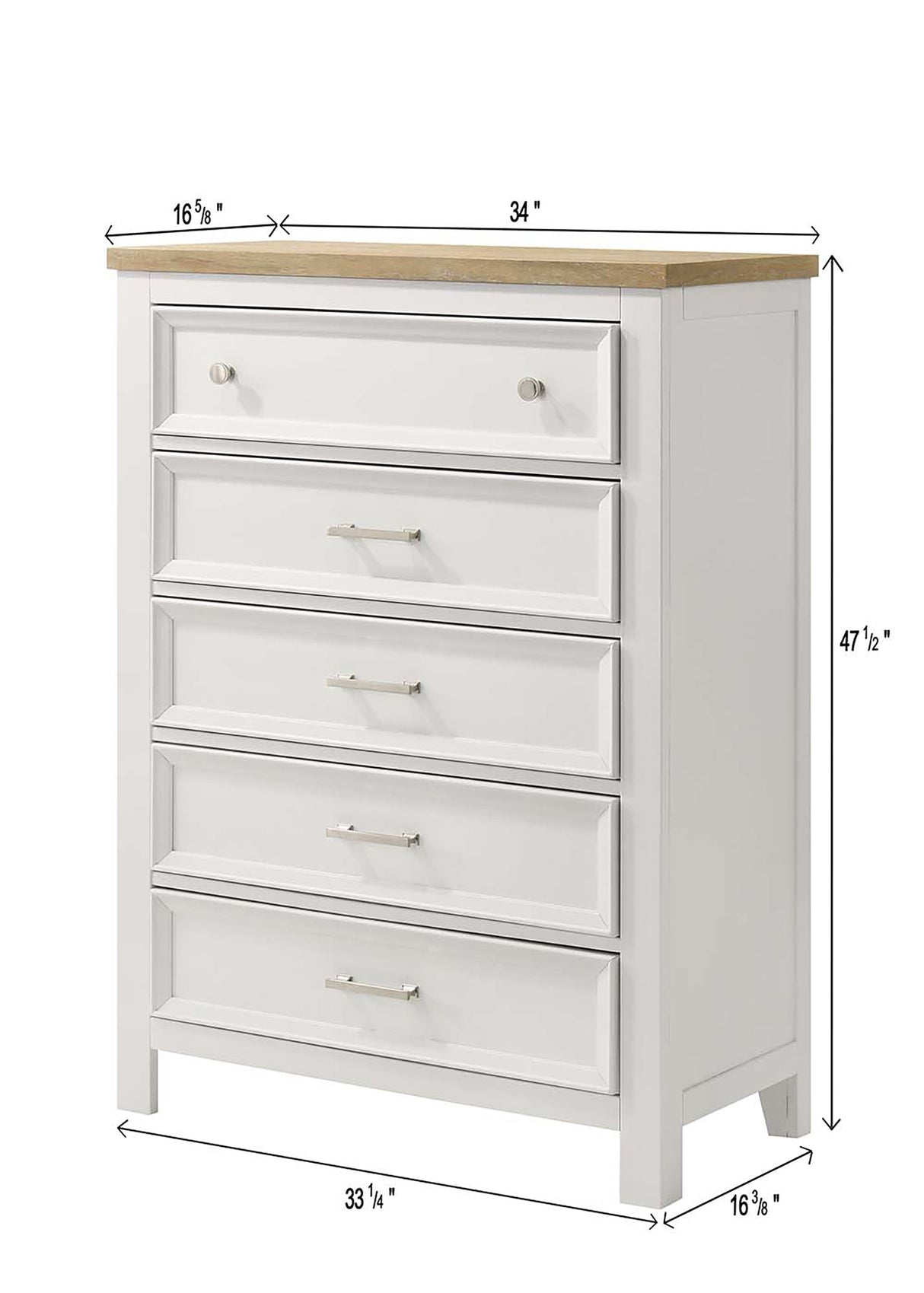 Aston White Storage Bedroom Set by Crown Mark at Eve Furniture