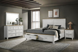 Aston White Storage Bedroom Set by Crown Mark at Eve Furniture