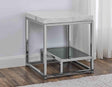 Aston White Marble End Table by Steve Silver at Eve Furniture