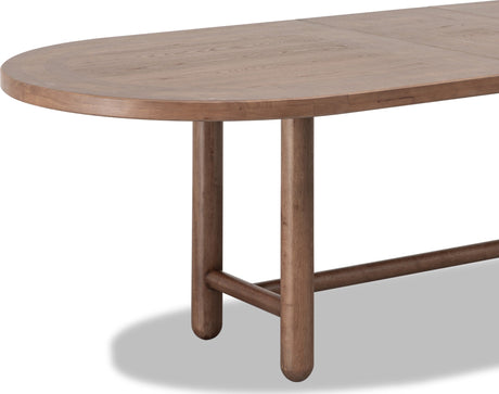 Astor Claystone Oval Extendable Dining Table by Modus Furniture at Eve Furniture