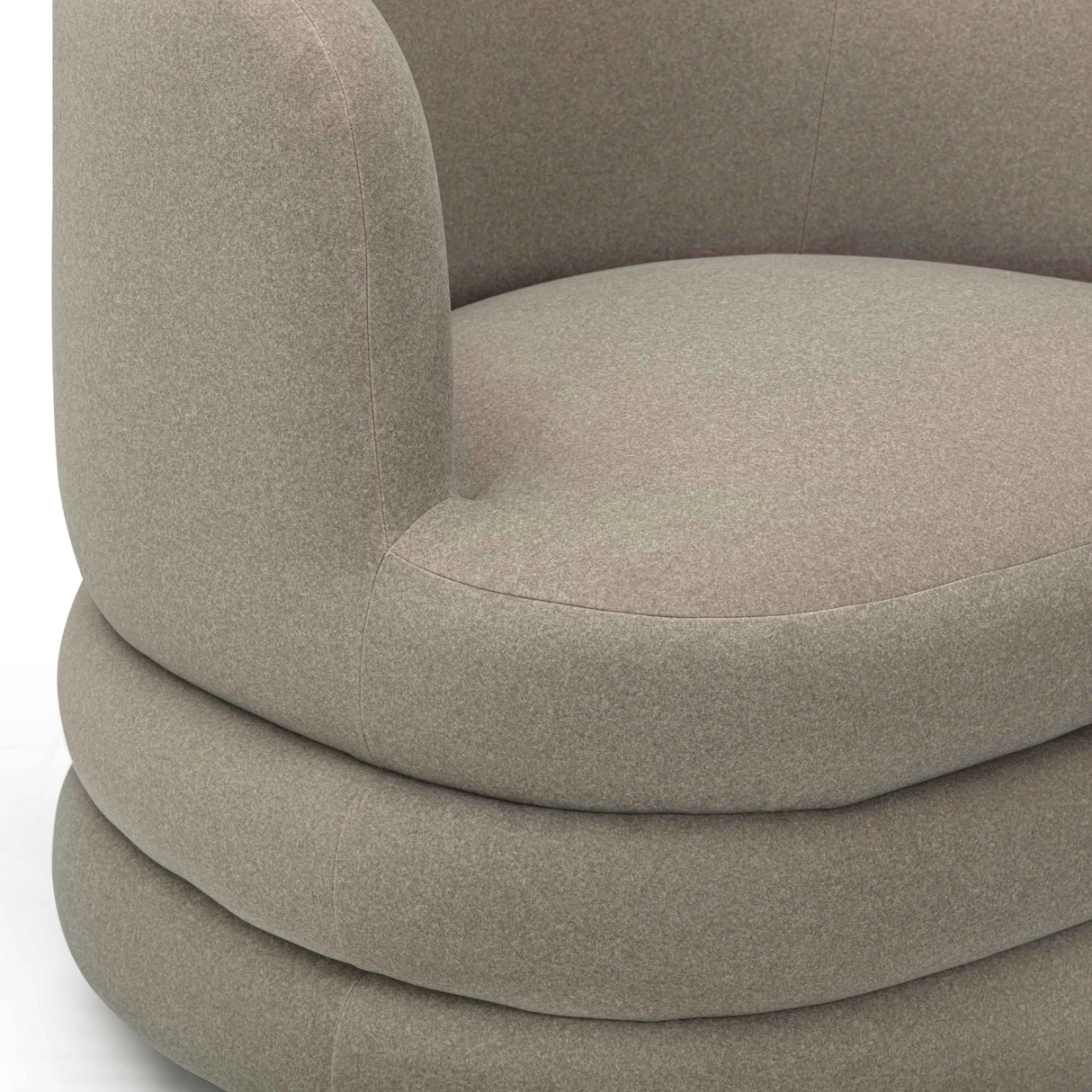 Astor Faux Mohair Swivel Hotel Lounge Chair by TOV Furniture at Eve Furniture