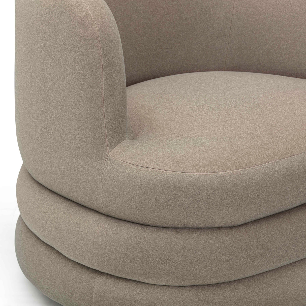 Astor Faux Mohair Swivel Hotel Lounge Chair by TOV Furniture at Eve Furniture