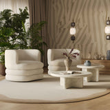 Astor Faux Mohair Swivel Hotel Lounge Chair by TOV Furniture at Eve Furniture