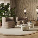 Astor Faux Mohair Swivel Hotel Lounge Chair by TOV Furniture at Eve Furniture