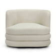 Astor Faux Mohair Swivel Hotel Lounge Chair by TOV Furniture at Eve Furniture