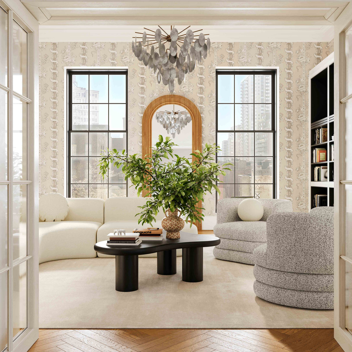 Astor Light Grey Swivel Hotel Lounge Chair by TOV Furniture at Eve Furniture