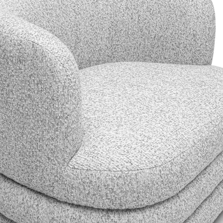 Astor Light Grey Swivel Hotel Lounge Chair by TOV Furniture at Eve Furniture