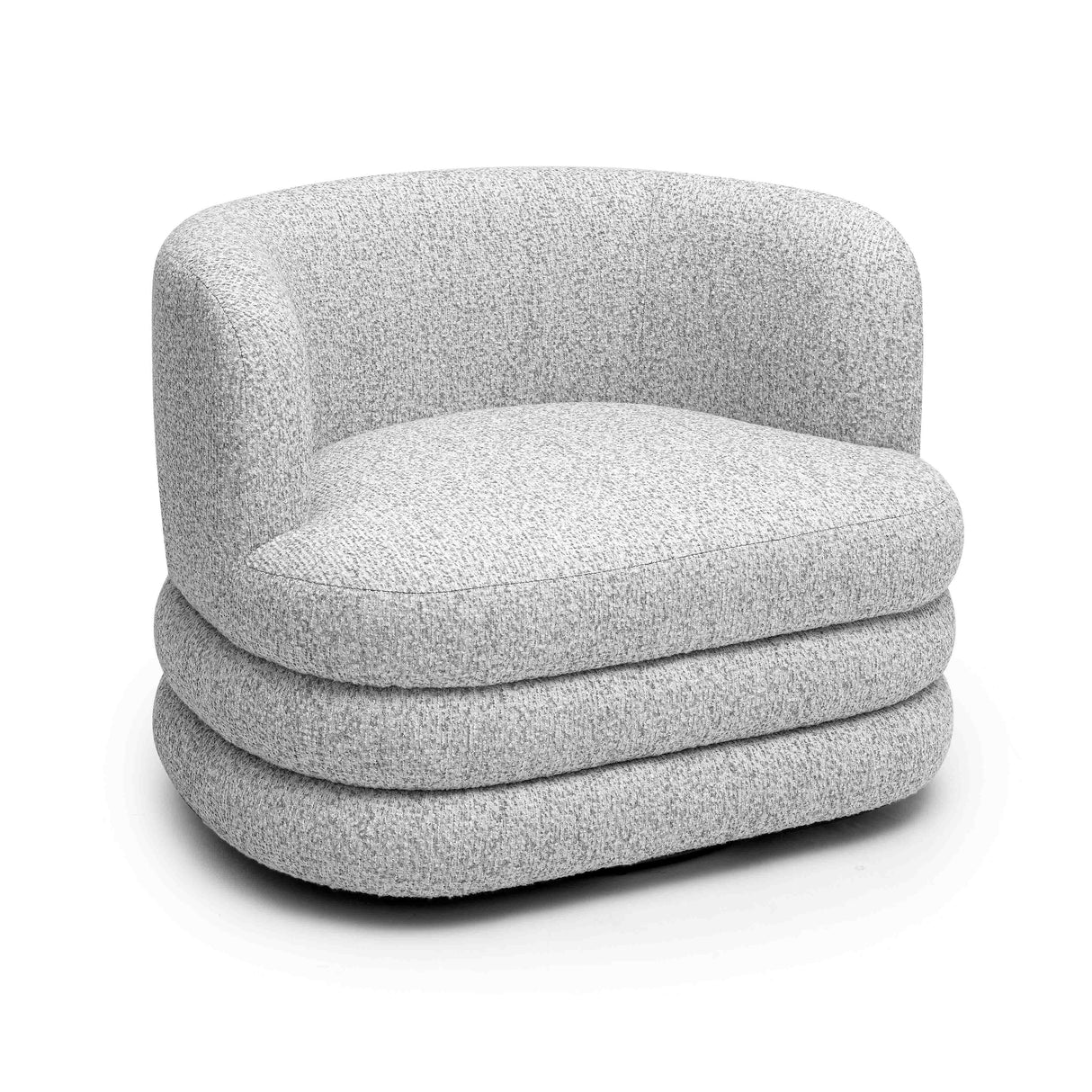 Astor Light Grey Swivel Hotel Lounge Chair by TOV Furniture at Eve Furniture