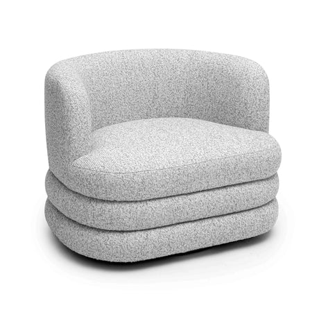 Astor Light Grey Swivel Hotel Lounge Chair by TOV Furniture at Eve Furniture