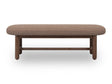 Astor Wheat Bread/Claystone Oval Upholstered Bench by Modus Furniture at Eve Furniture