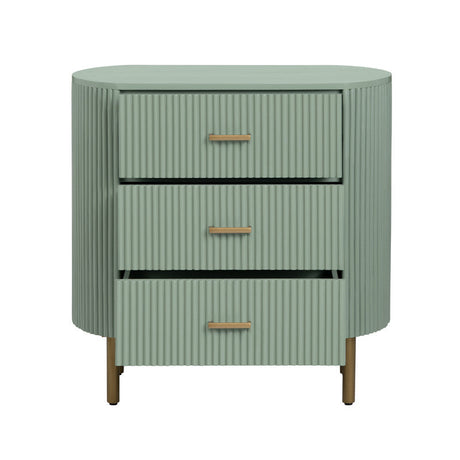 Astoria Green Three-Drawer Chest by Crestview at Eve Furniture