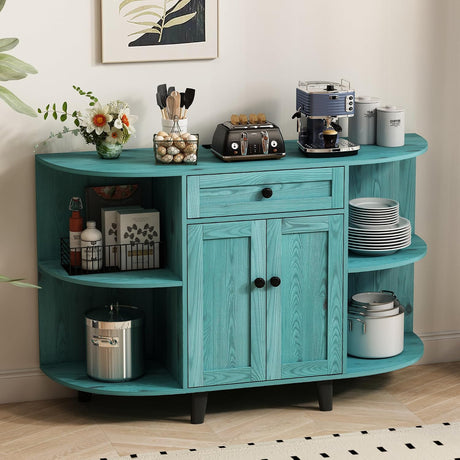 Astoria Vintage Blue 52" Buffet Sideboard with Power Outlets by Coaster at Eve Furniture
