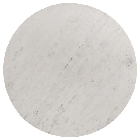 Astoria White 3-Piece Marble Coffee and End Table Set by Coaster at Eve Furniture