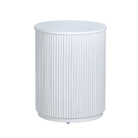 Astoria White Accent Table by Crestview at Eve Furniture