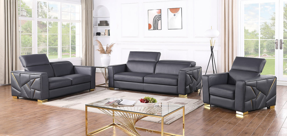 Astra Dark Navy Living Room Set by New Era Innovations at Eve Furniture