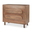 Astrid 36L x 17W x 30.3H Medium Brown Solid Wood 3 Drawer Cabinet by Mercana at Eve Furniture
