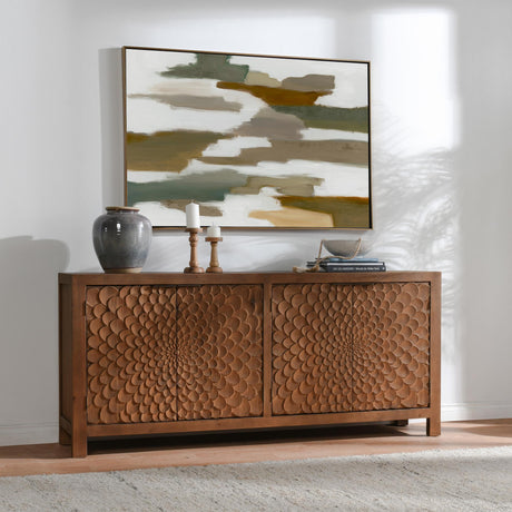 Astrid 4 Door Buffet - Brown by Classic Home at Eve Furniture