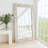 Astrid Floor Mirror - White by Classic Home at Eve Furniture